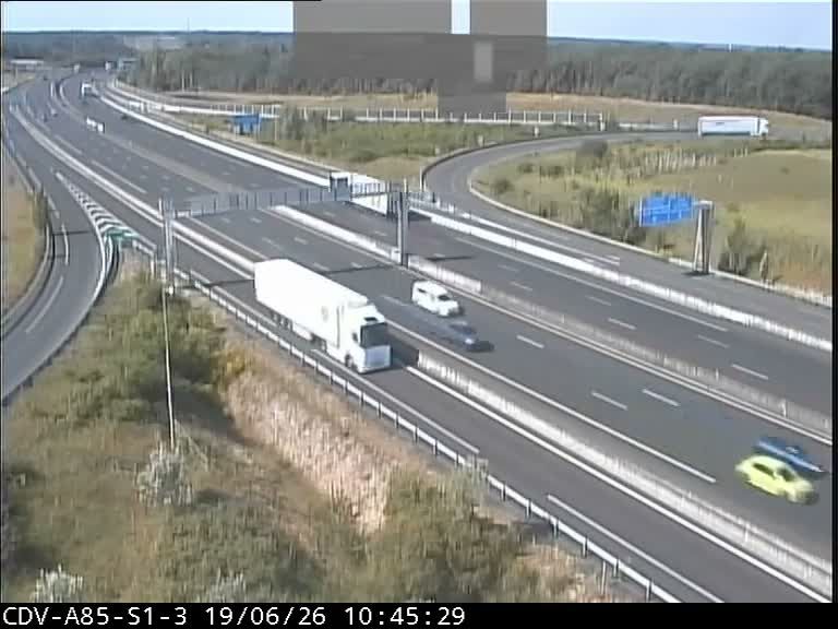 Montbazon: Bifurcation des autoroutes A10 et A85