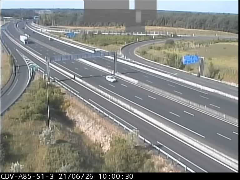 Montbazon: Bifurcation des autoroutes A10 et A85