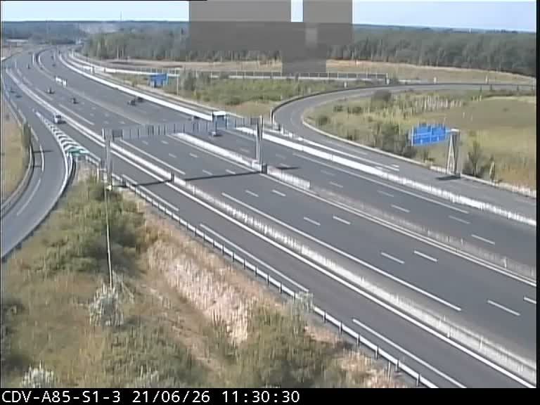 Montbazon: Bifurcation des autoroutes A10 et A85