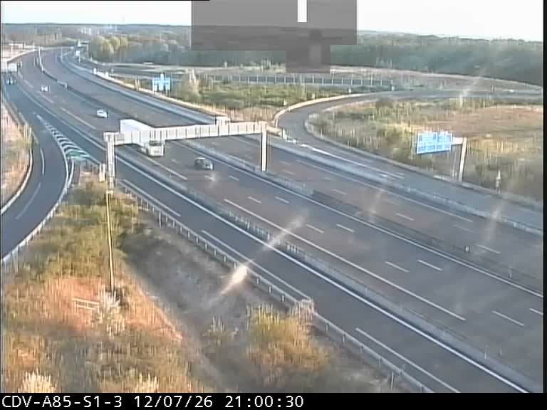 Montbazon: Bifurcation des autoroutes A10 et A85