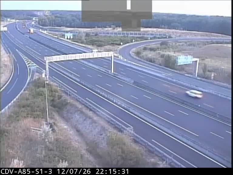Montbazon: Bifurcation des autoroutes A10 et A85