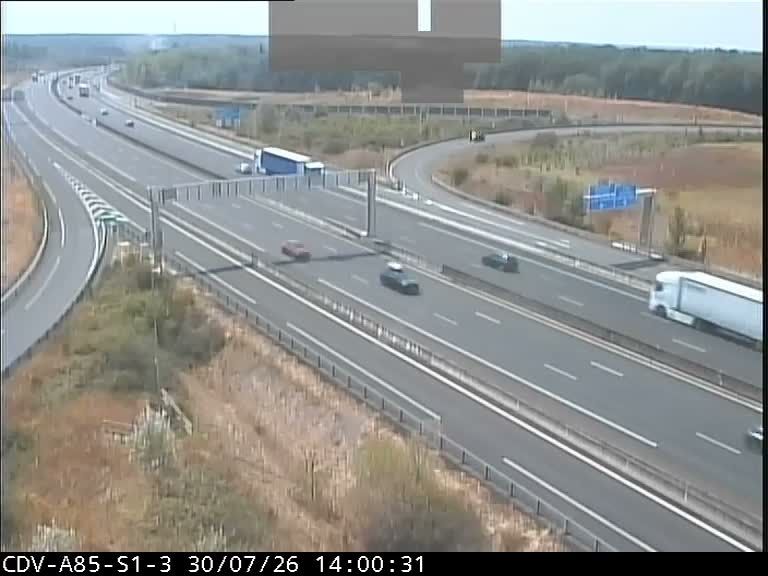 Montbazon: Bifurcation des autoroutes A10 et A85