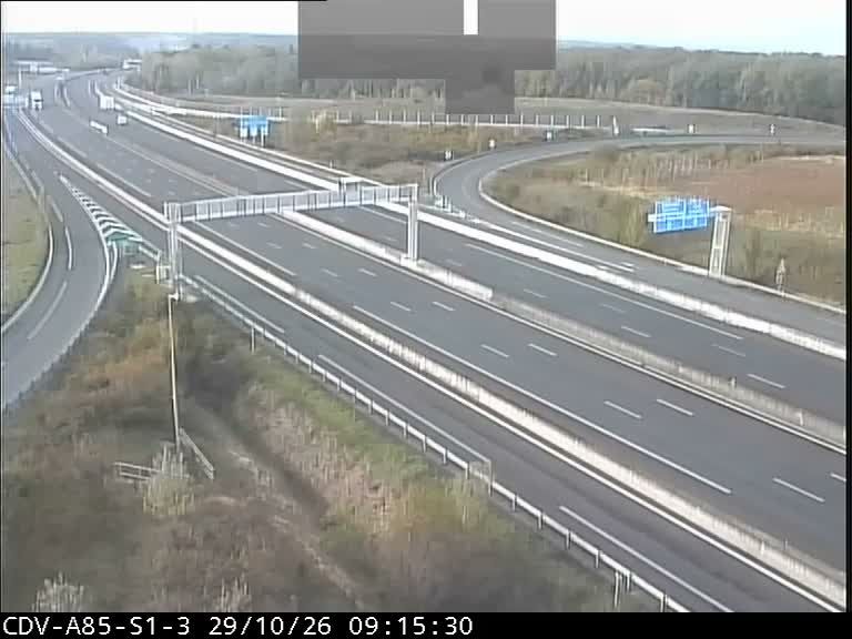 Montbazon: Bifurcation des autoroutes A10 et A85