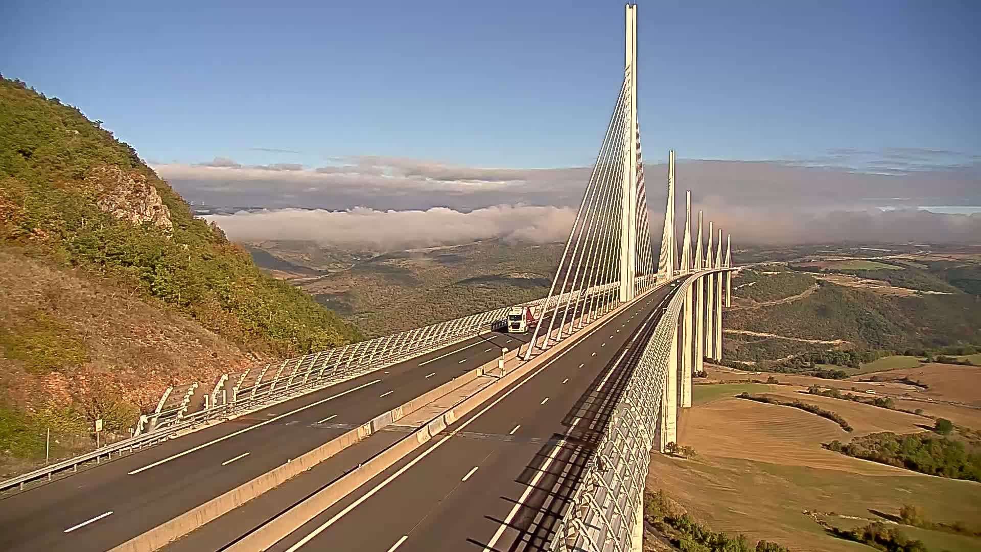 Creissels › Sud: Viaduc de Millau - A75