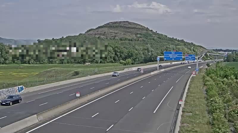 Clermont-Ferrand: A75 près de - à hauteur de La Pardieu, vue orientée vers Paris