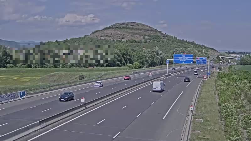 Clermont-Ferrand: A75 près de - à hauteur de La Pardieu, vue orientée vers Paris