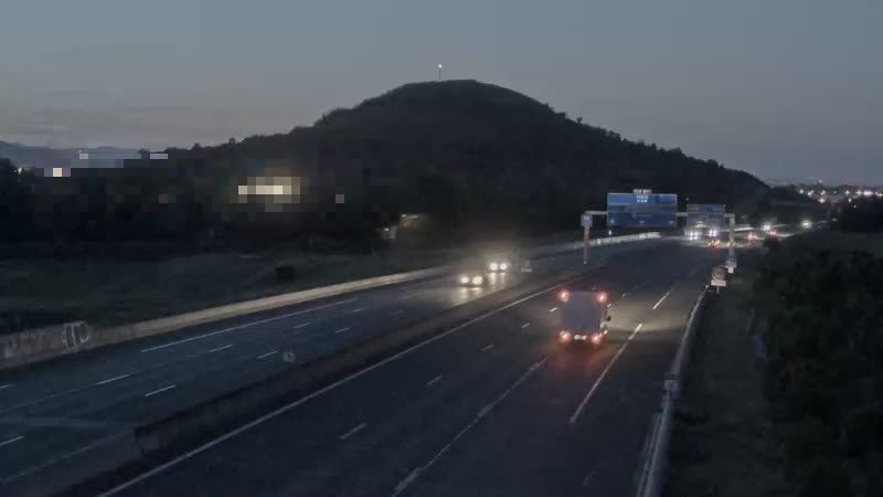 Clermont-Ferrand: A75 près de - à hauteur de La Pardieu, vue orientée vers Paris