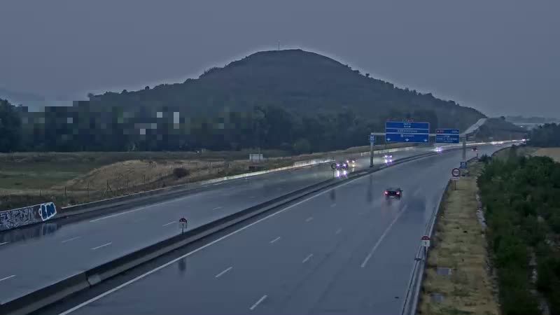 Clermont-Ferrand: A75 près de - à hauteur de La Pardieu, vue orientée vers Paris
