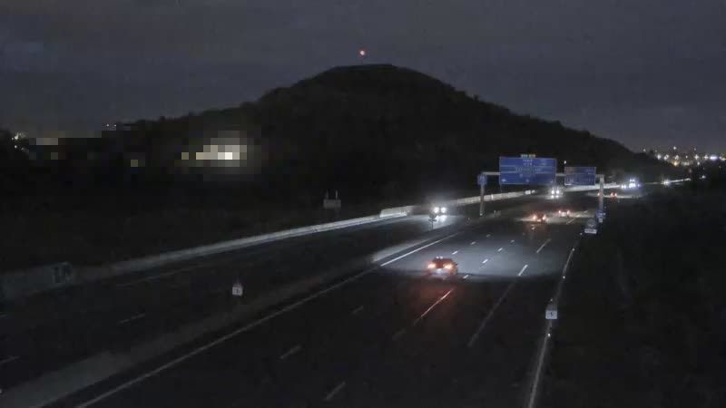 Clermont-Ferrand: A75 près de - à hauteur de La Pardieu, vue orientée vers Paris