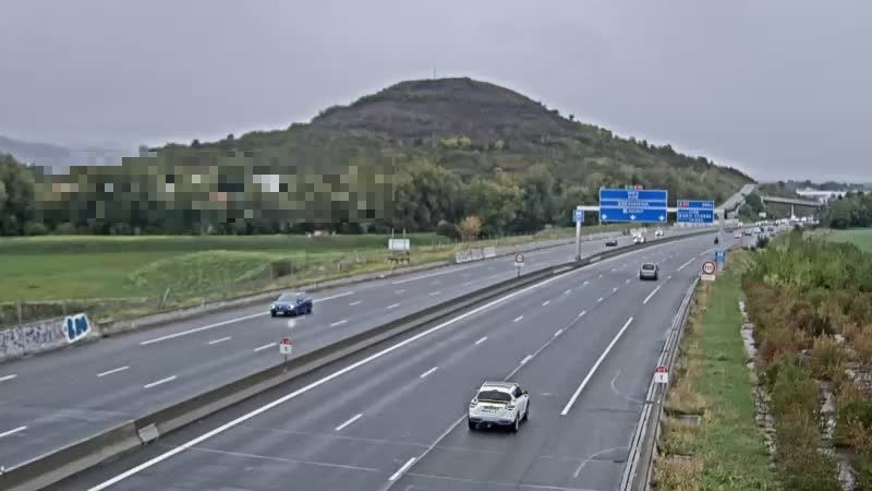 Clermont-Ferrand: A75 près de - à hauteur de La Pardieu, vue orientée vers Paris