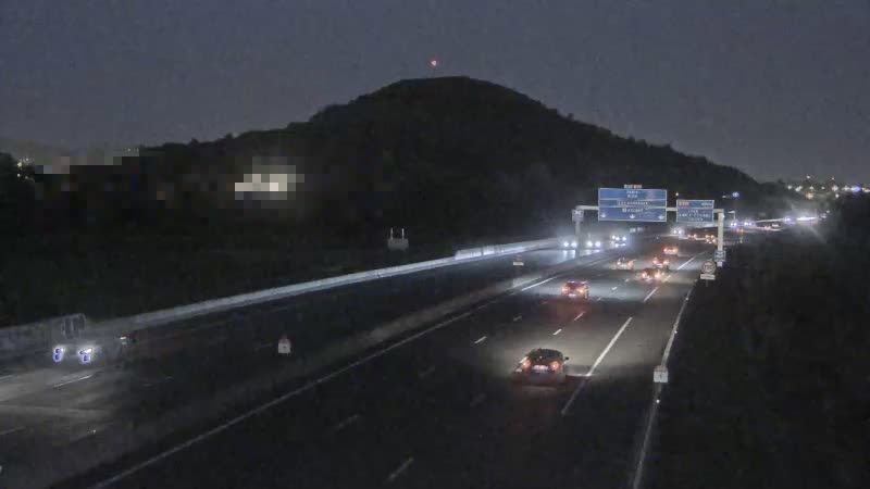 Clermont-Ferrand: A75 près de - à hauteur de La Pardieu, vue orientée vers Paris