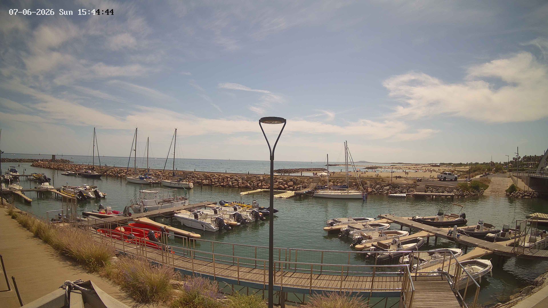 Sète › Sud-ouest: Plage sète - Port de Sète