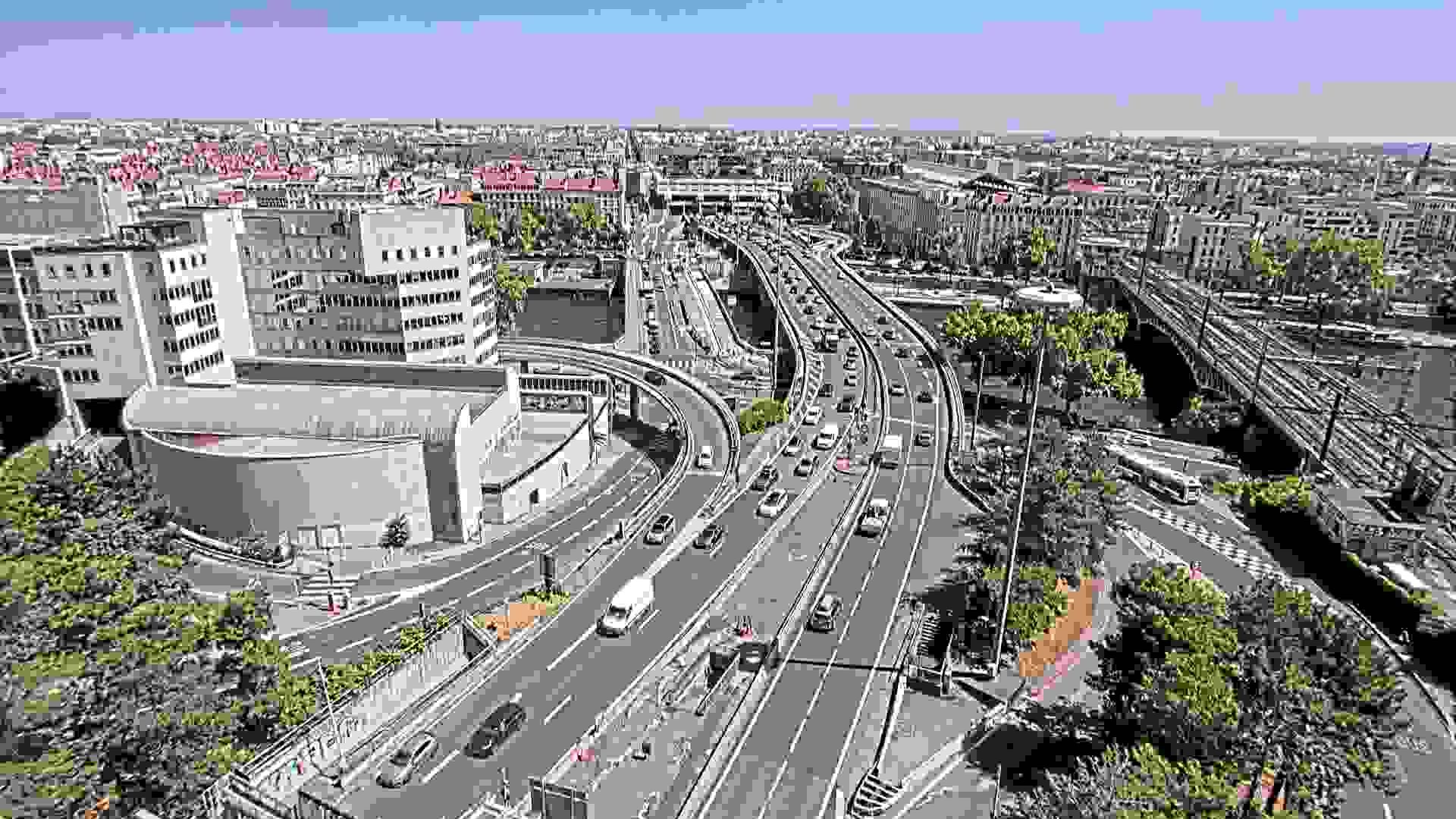 Lyon › Sud-est: Pont Kitchener-Marchand - Autoroute du Soleil
