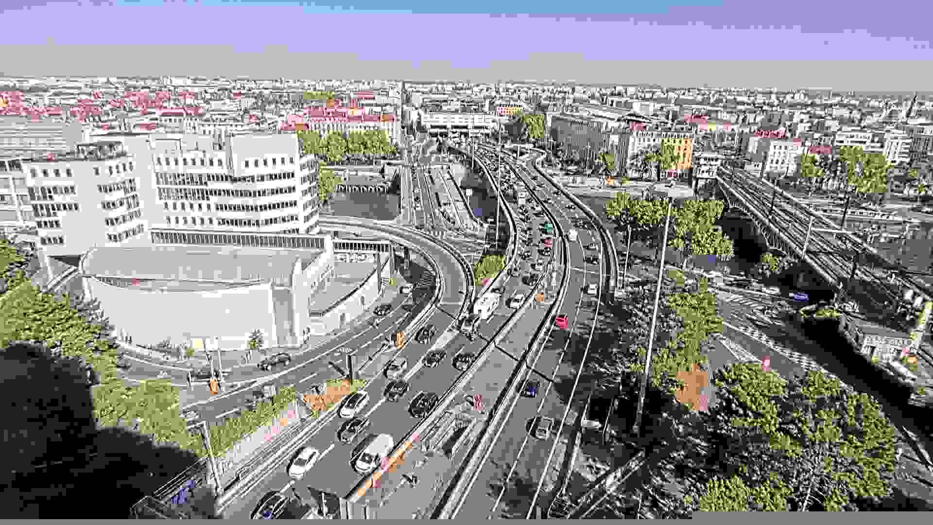 Lyon › Sud-est: Pont Kitchener-Marchand - Autoroute du Soleil
