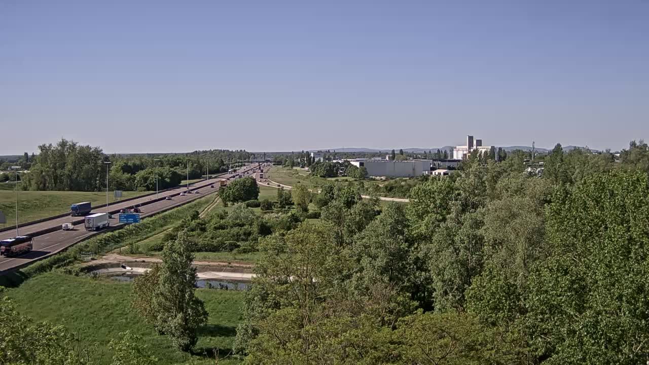 Vignoles: Bifurcation des autoroutes A31 et A6 près de Beaune