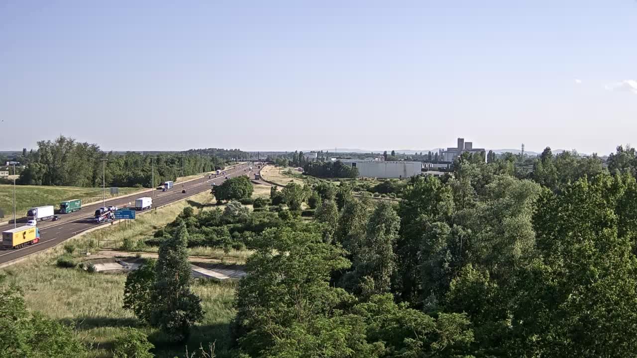 Vignoles: Bifurcation des autoroutes A31 et A6 près de Beaune