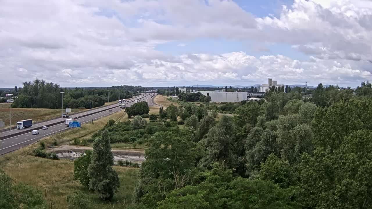 Vignoles: Bifurcation des autoroutes A31 et A6 près de Beaune
