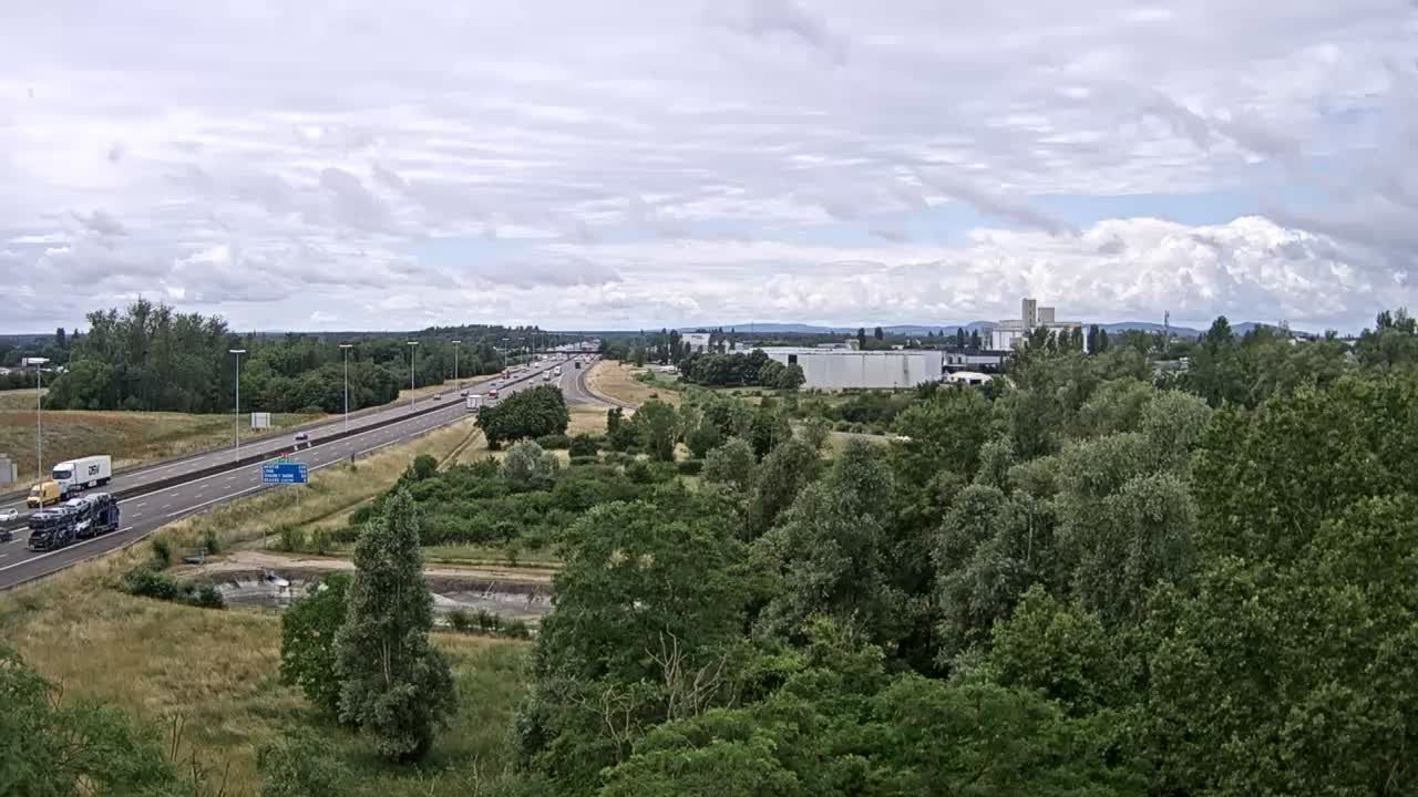 Vignoles: Bifurcation des autoroutes A31 et A6 près de Beaune
