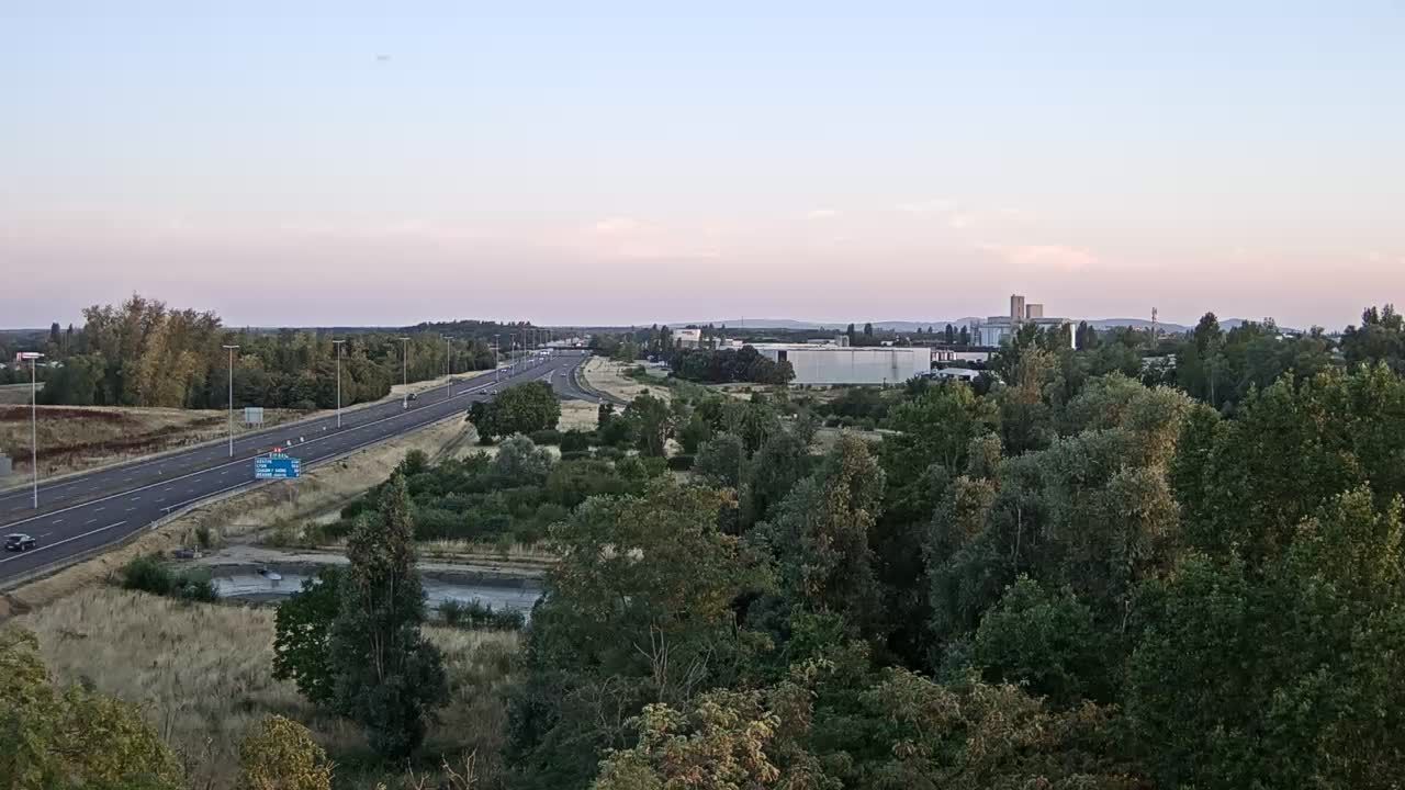 Vignoles: Bifurcation des autoroutes A31 et A6 près de Beaune