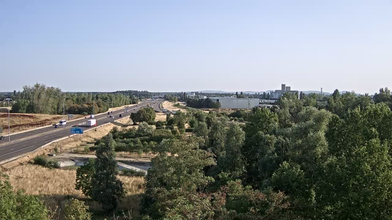 Vignoles: Bifurcation des autoroutes A31 et A6 près de Beaune
