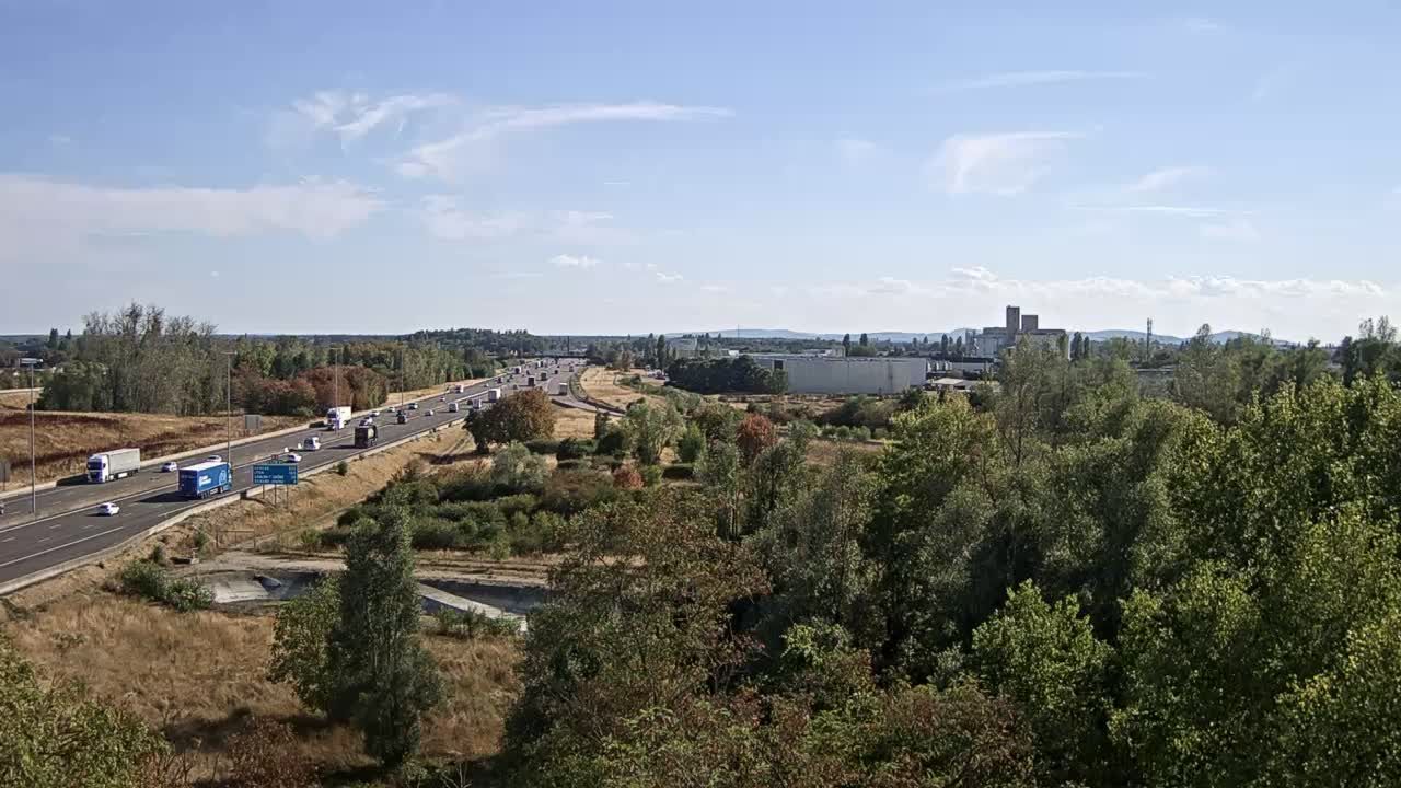 Vignoles: Bifurcation des autoroutes A31 et A6 près de Beaune