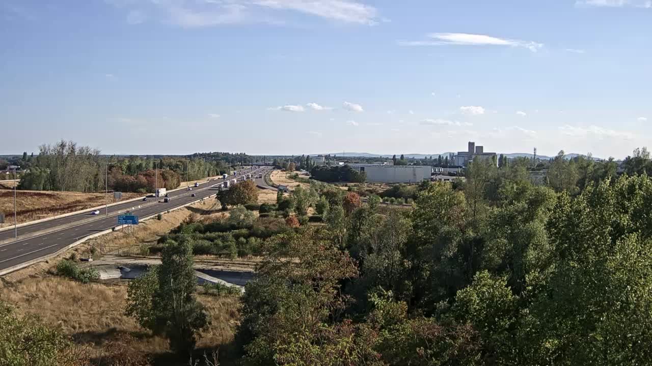 Vignoles: Bifurcation des autoroutes A31 et A6 près de Beaune