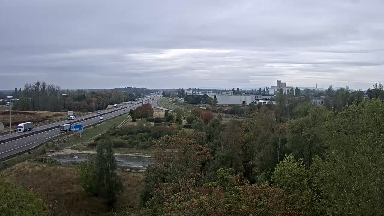Vignoles: Bifurcation des autoroutes A31 et A6 près de Beaune