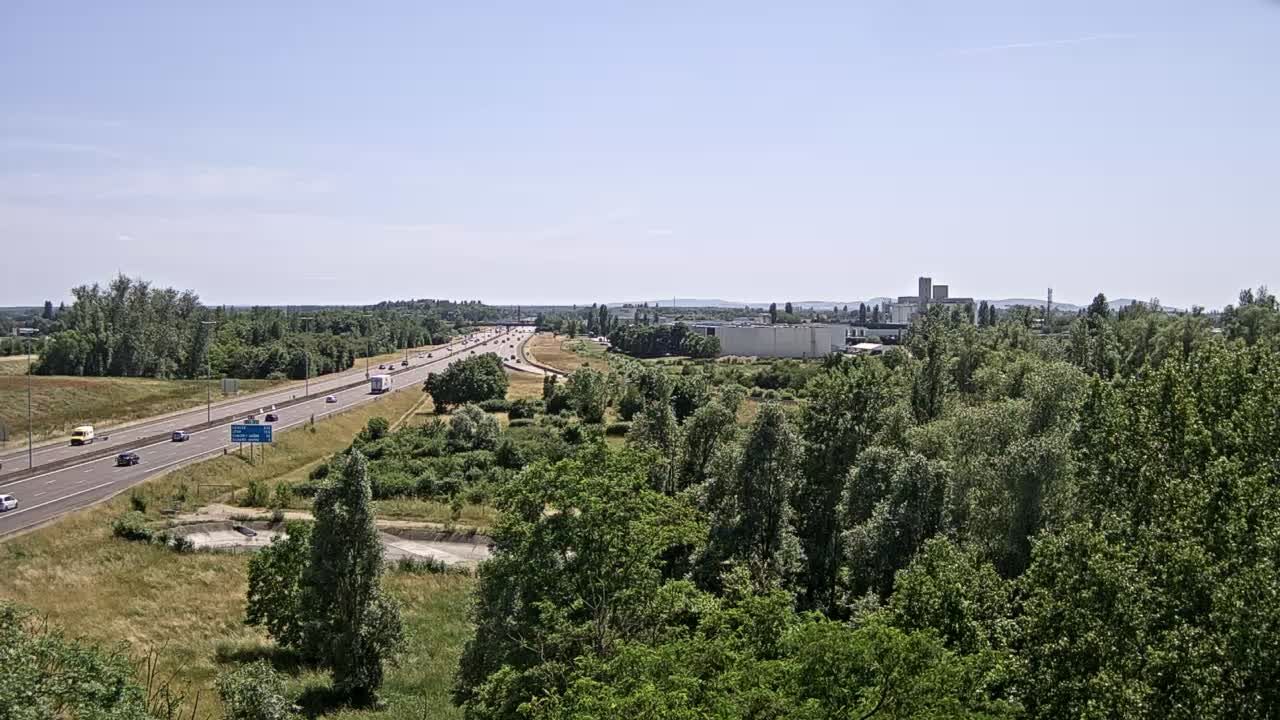 Vignoles: Beaune-Bif. A31 et A6 près de Beaune, vue orientée vers Lyon