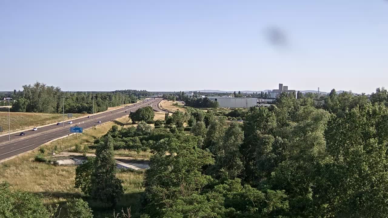 Vignoles: Beaune-Bif. A31 et A6 près de Beaune, vue orientée vers Lyon