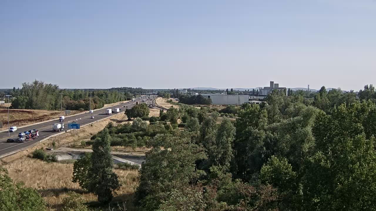 Vignoles: Beaune-Bif. A31 et A6 près de Beaune, vue orientée vers Lyon