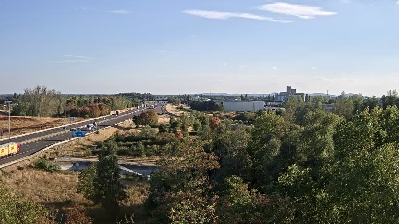 Vignoles: Beaune-Bif. A31 et A6 près de Beaune, vue orientée vers Lyon