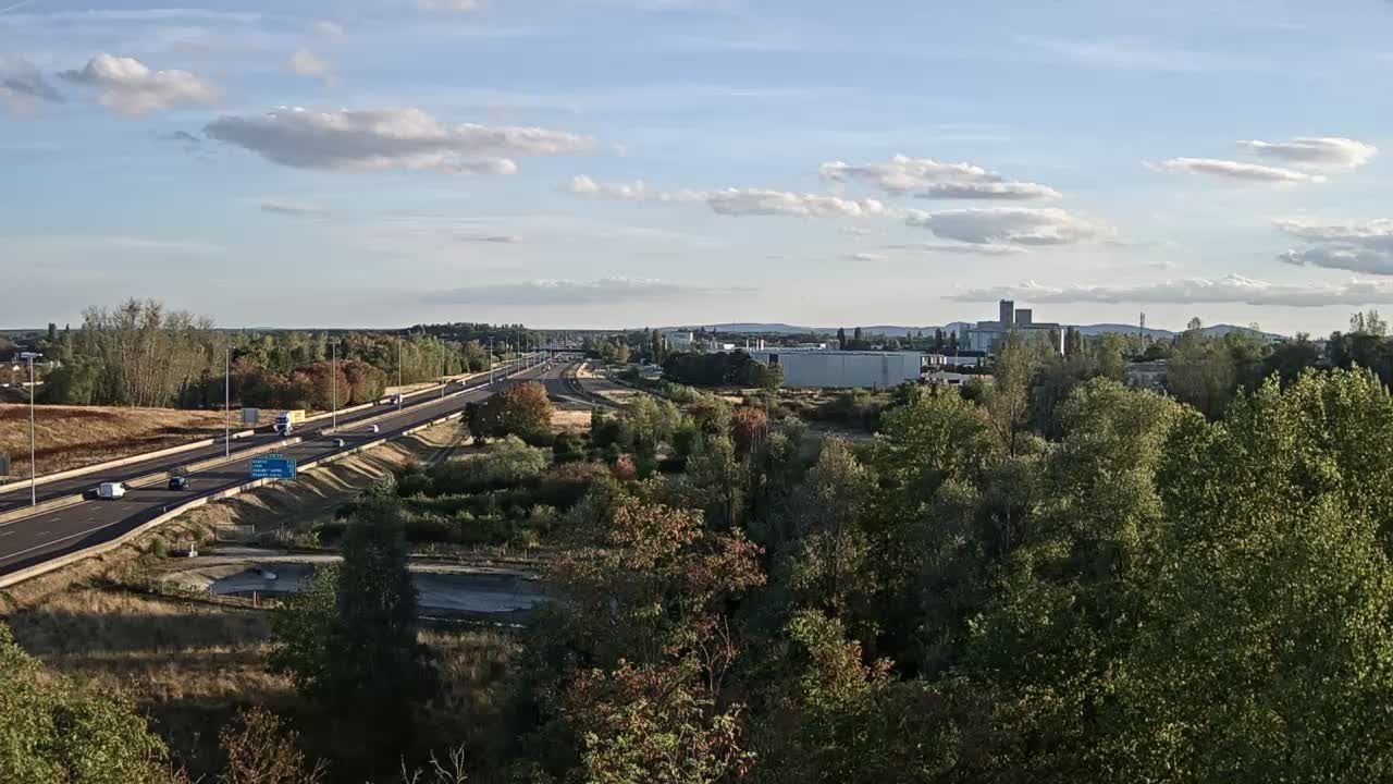 Vignoles: Beaune-Bif. A31 et A6 près de Beaune, vue orientée vers Lyon