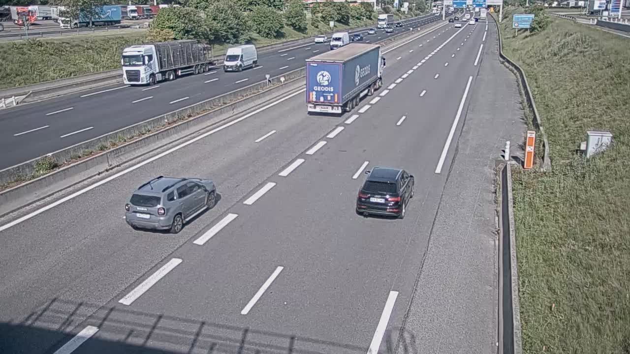 Saint-Priest: Bifurcation A43/A46, près de - vue orientée vers Lyon