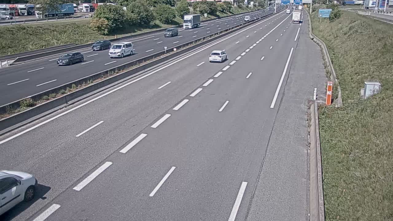Saint-Priest: Bifurcation A43/A46, près de - vue orientée vers Lyon