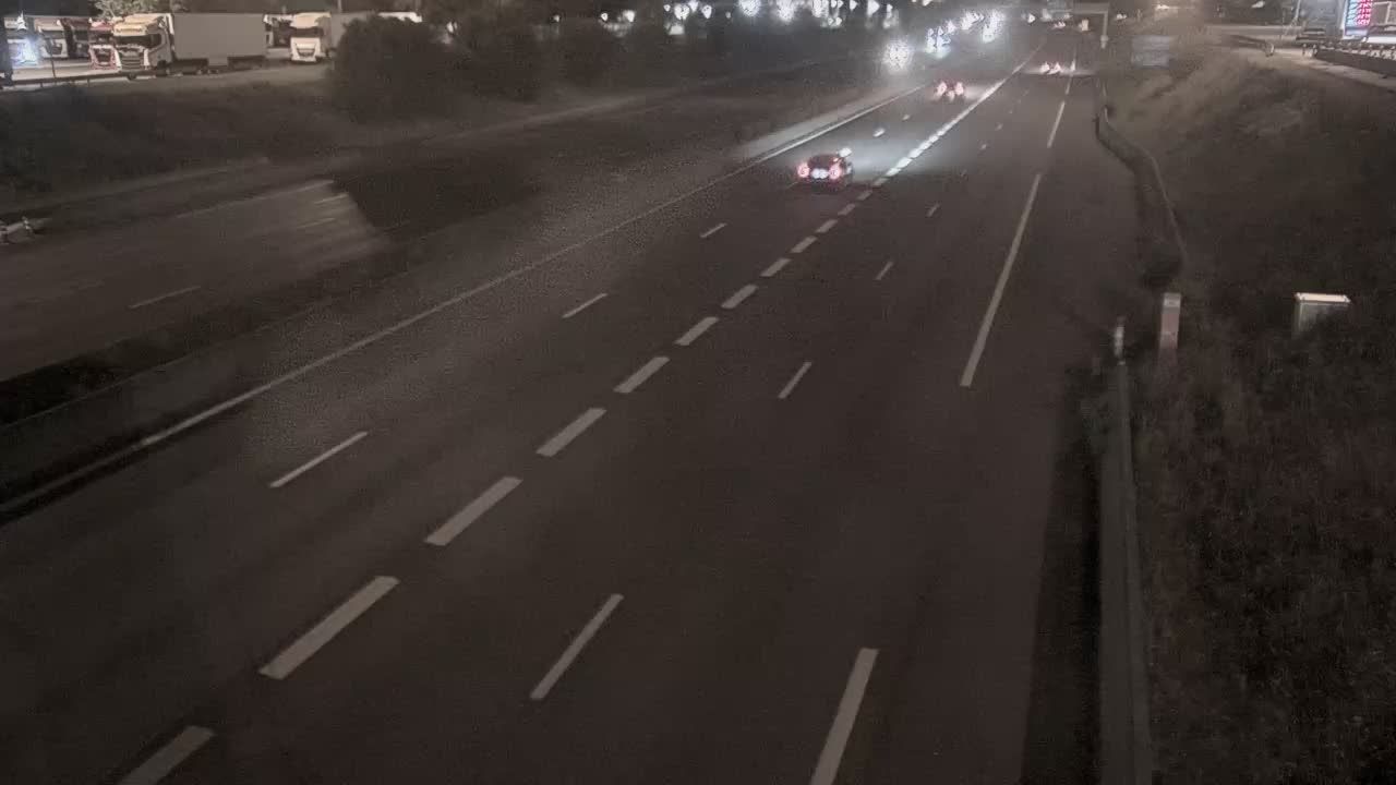 Saint-Priest: Bifurcation A43/A46, près de - vue orientée vers Lyon
