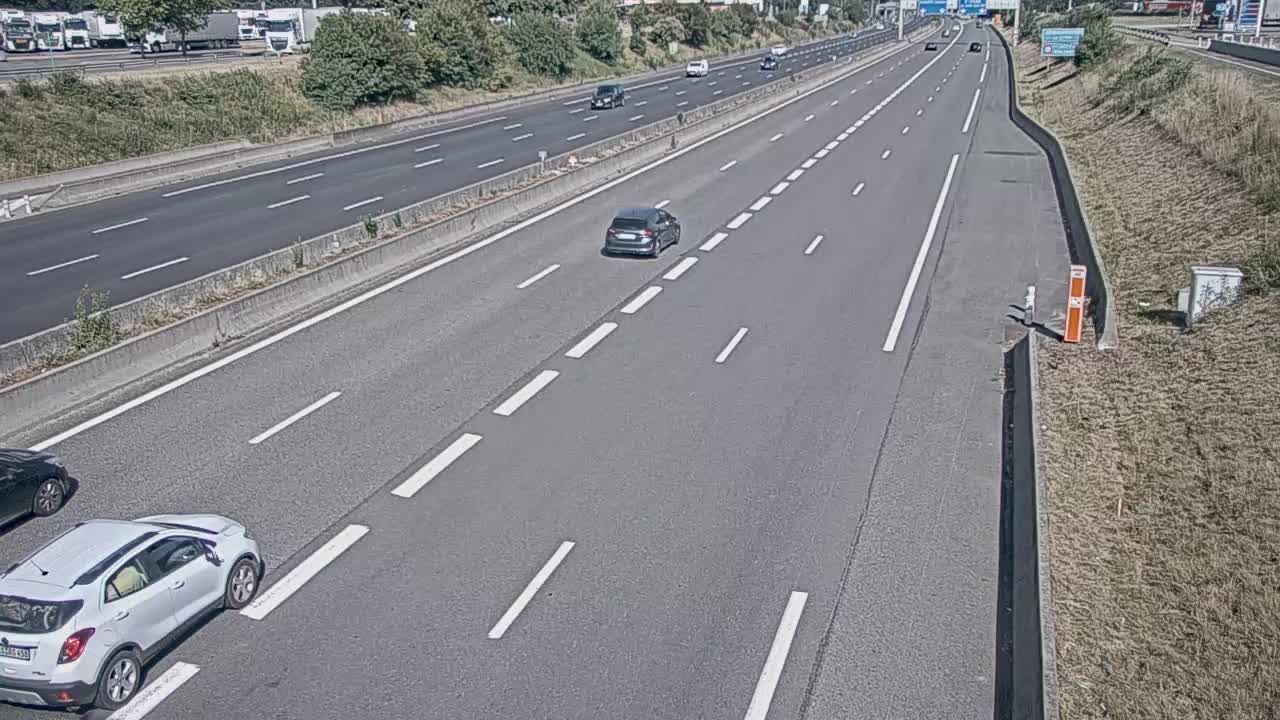 Saint-Priest: Bifurcation A43/A46, près de - vue orientée vers Lyon