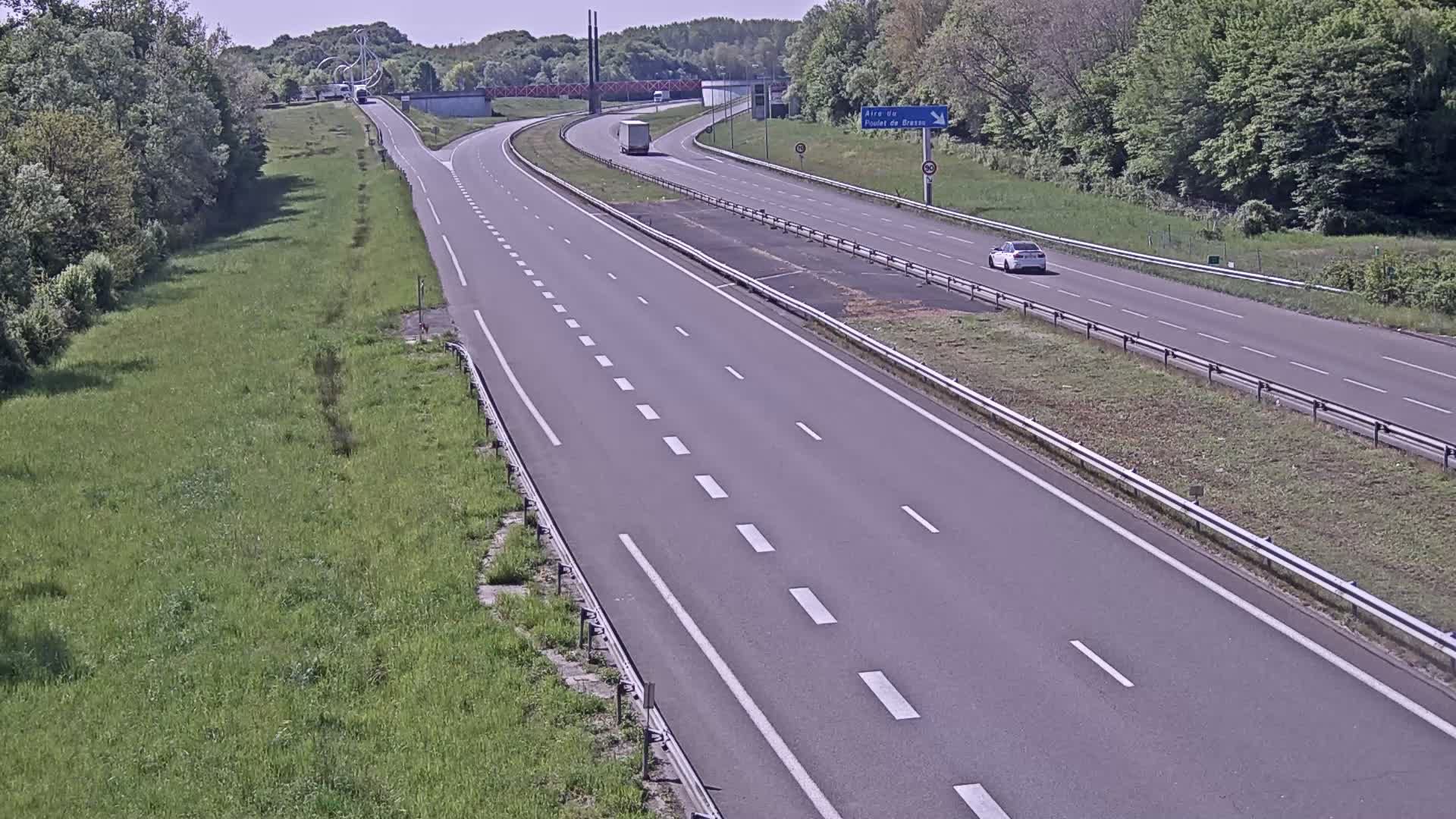 Dommartin-lès-Cuiseaux: Au niveau de l’Aire du poulet de Bresse
