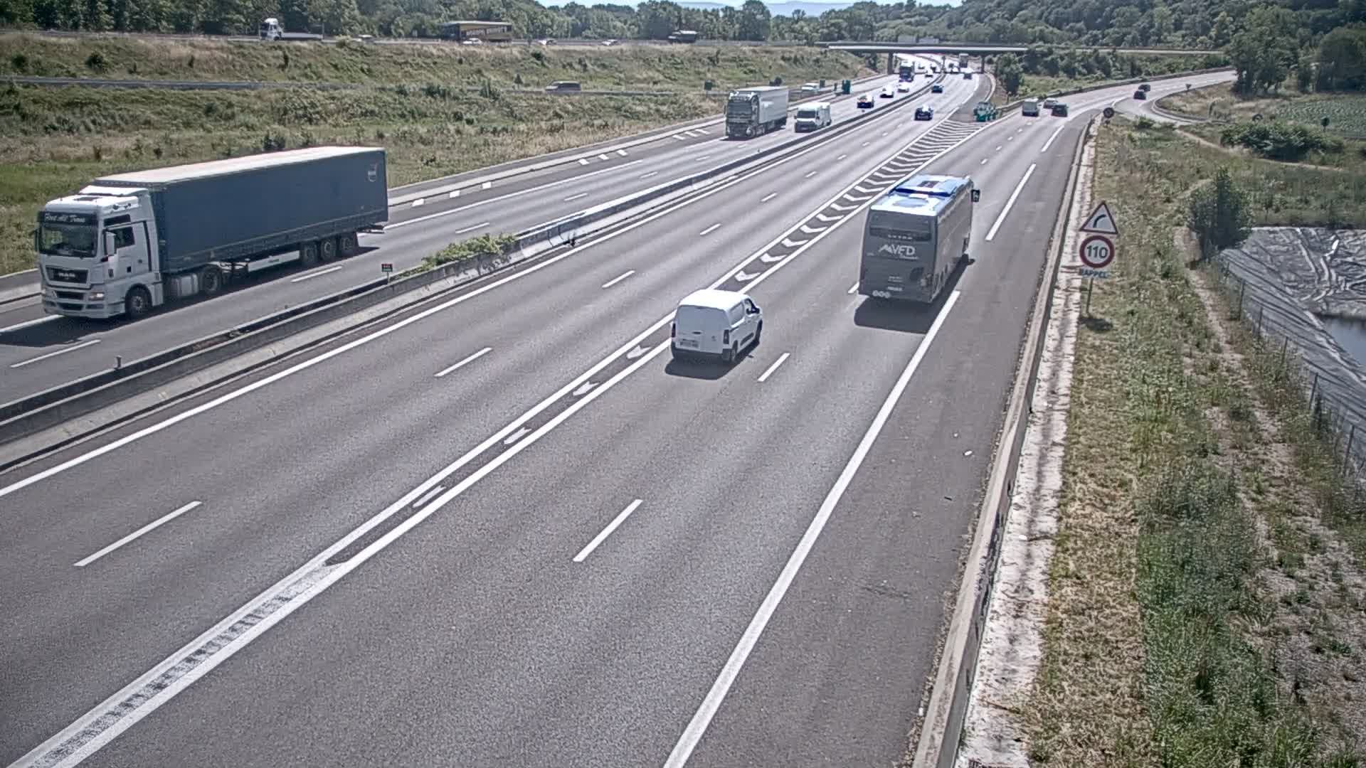 Cessieu: Sérézin-de-la-Tour-Bif. A43/A48 près de Bourgoin, vue orientée vers Chambéry