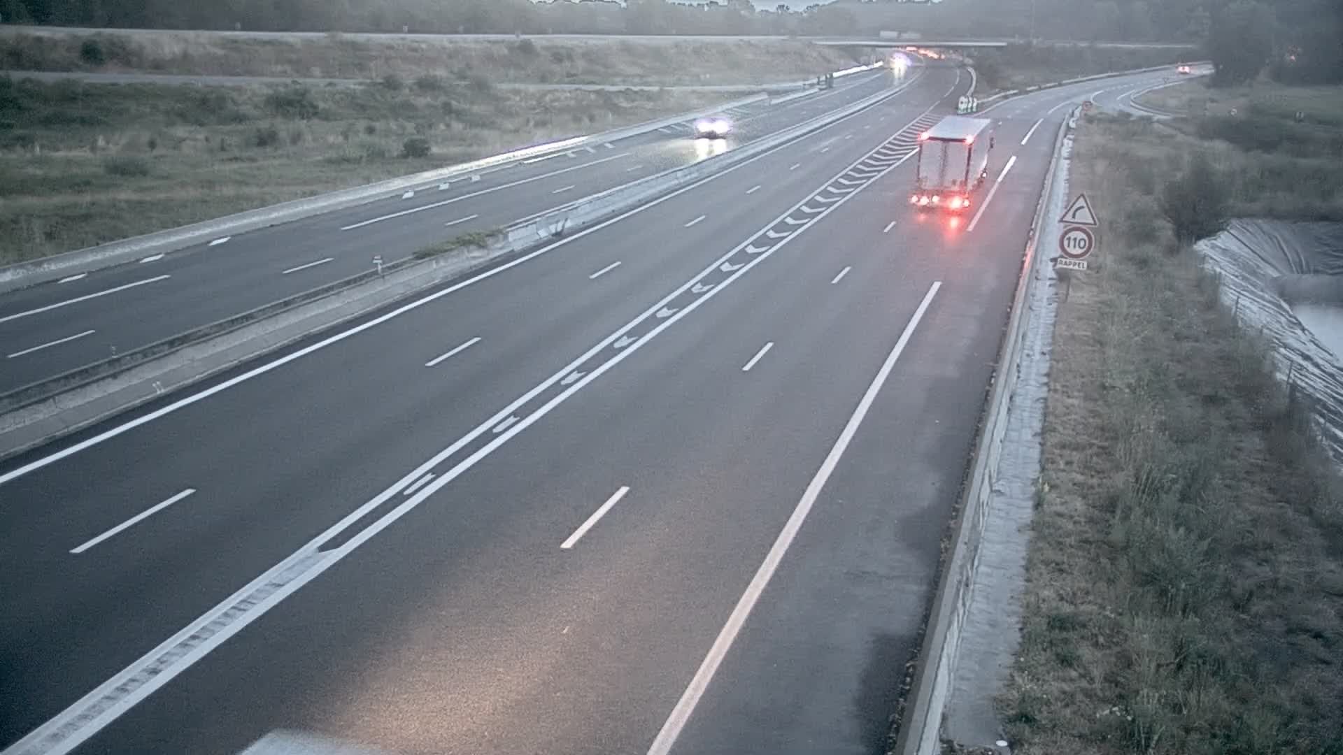 Cessieu: Sérézin-de-la-Tour-Bif. A43/A48 près de Bourgoin, vue orientée vers Chambéry