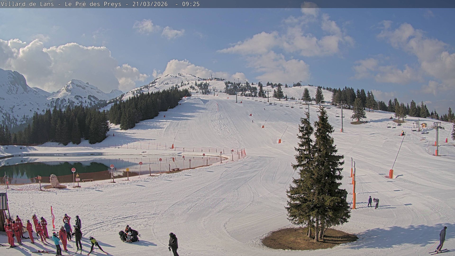 Corrençon-en-Vercors: Villard de Lans-Corrençon en Vercors : Domaine alpin Villard/Corrençon : arrivée de la Télécabine Pré des Peys