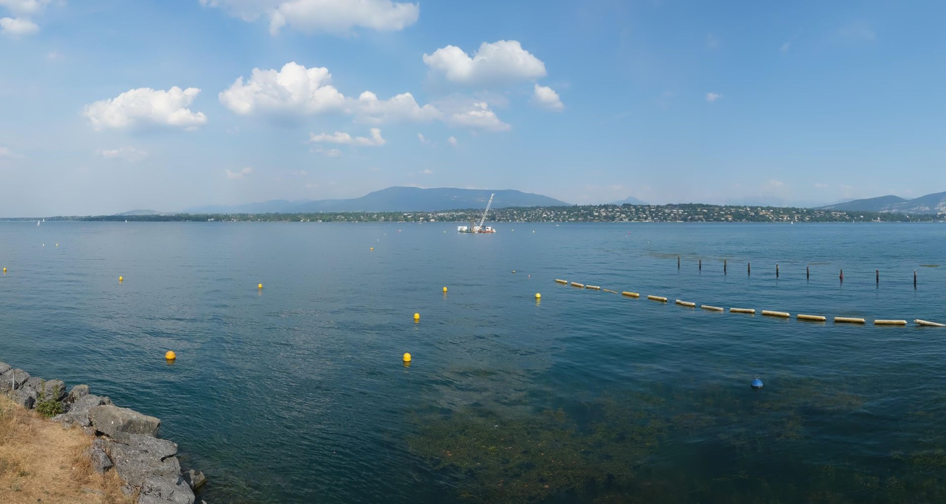 Bellevue: Cologny - The Geneva Water Fountain - Geneva - Les Voirons - Salève - Le Môle - Lake Geneva - Mont Blanc