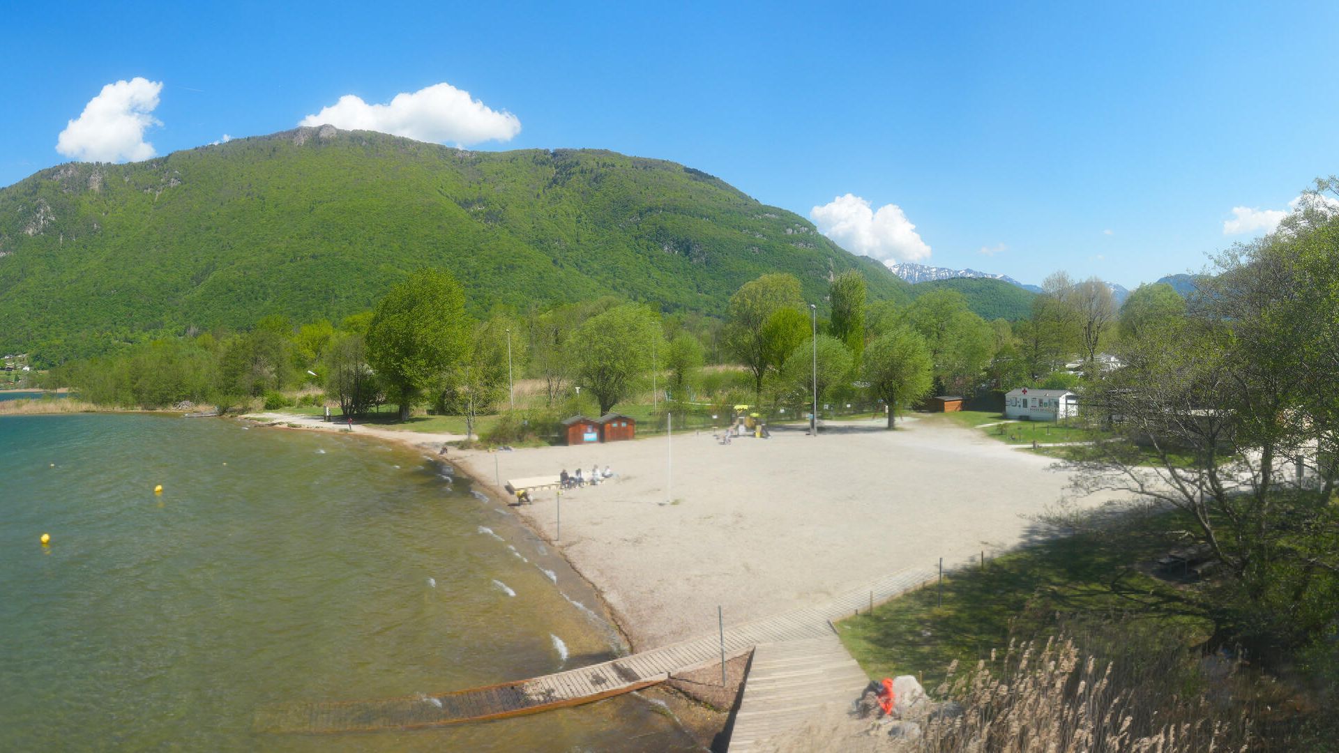Doussard: Plage de Doussard - Bout du Lac - Au bout du lac d'Annecy