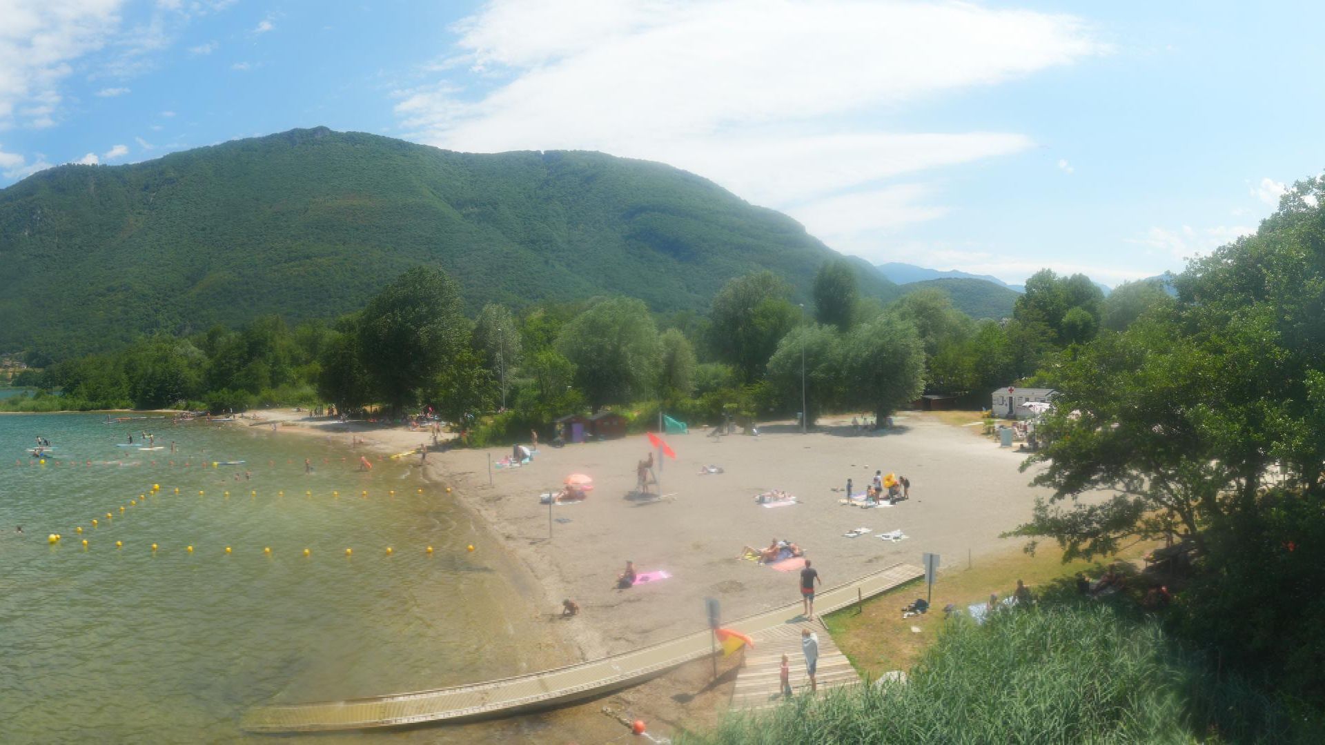 Doussard: Plage de Doussard - Bout du Lac - Au bout du lac d'Annecy