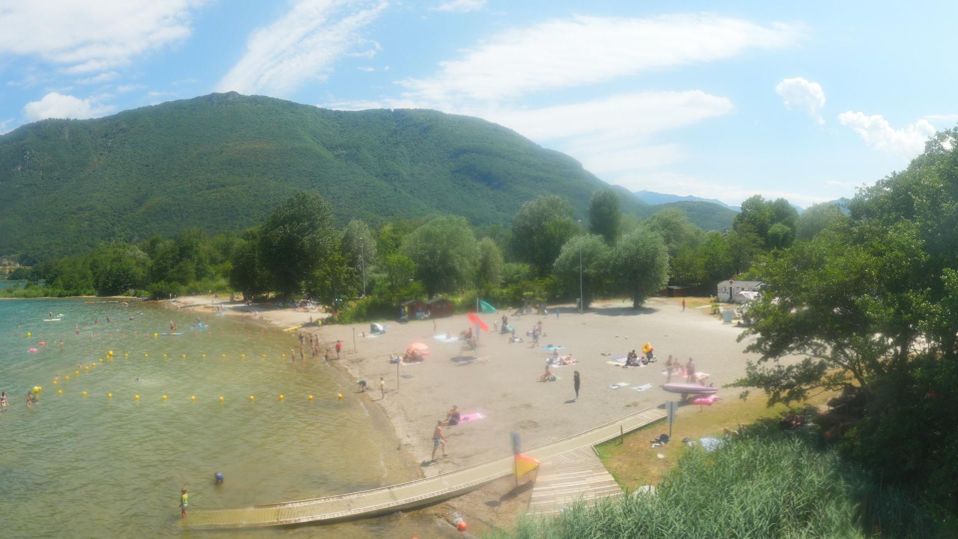Doussard: Plage de Doussard - Bout du Lac - Au bout du lac d'Annecy