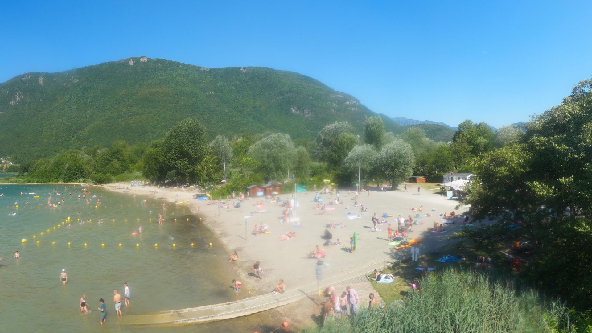 Doussard: Plage de Doussard - Bout du Lac - Au bout du lac d'Annecy