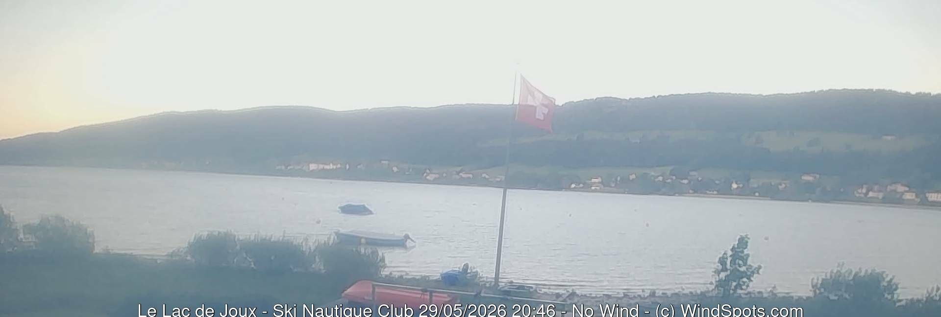 Le Chenit: Lac de Joux - base du ski nautique club Vallée de Joux