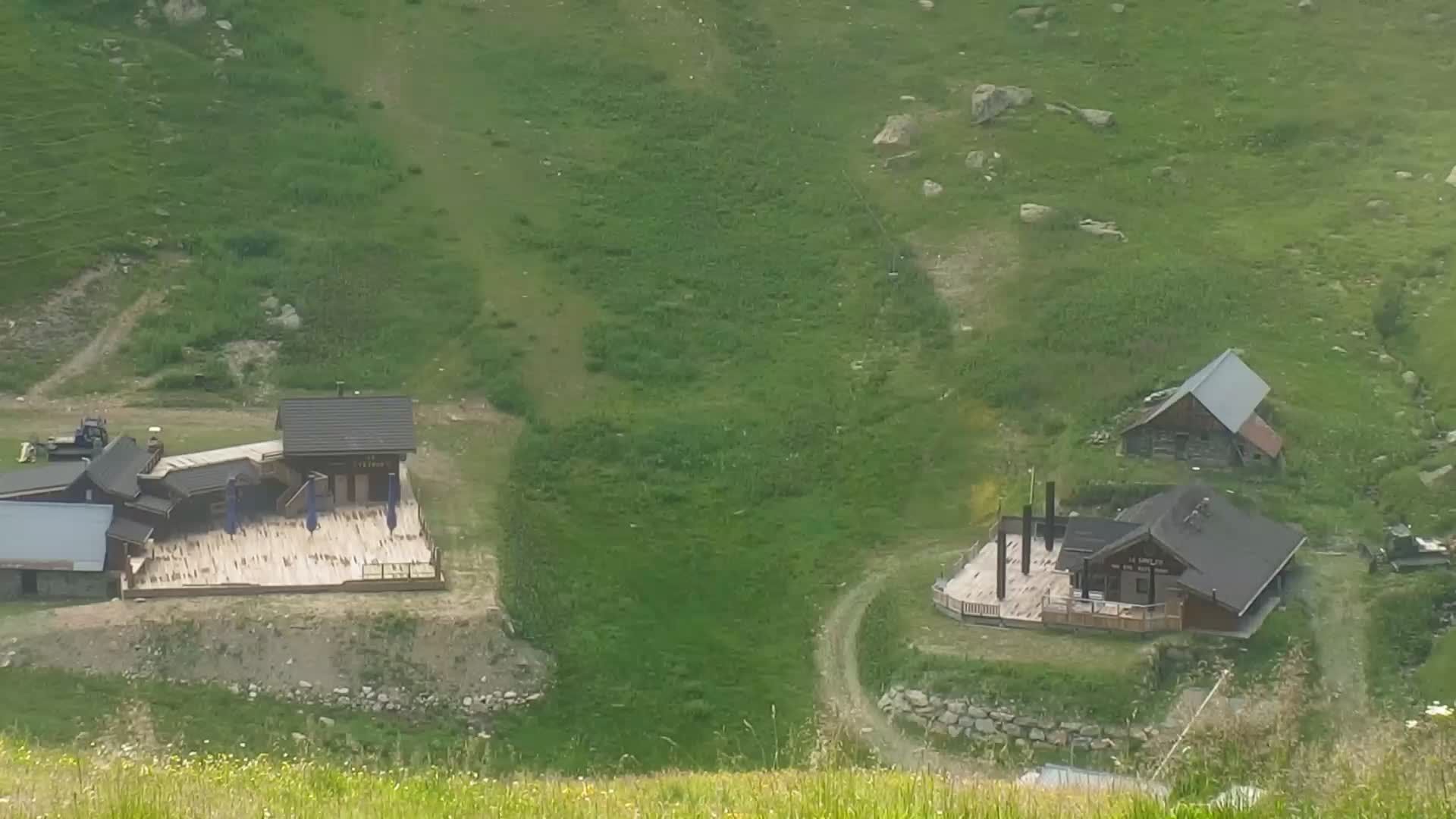Saint-Sorlin-d'Arves: Arrivée piste bleue des lacs