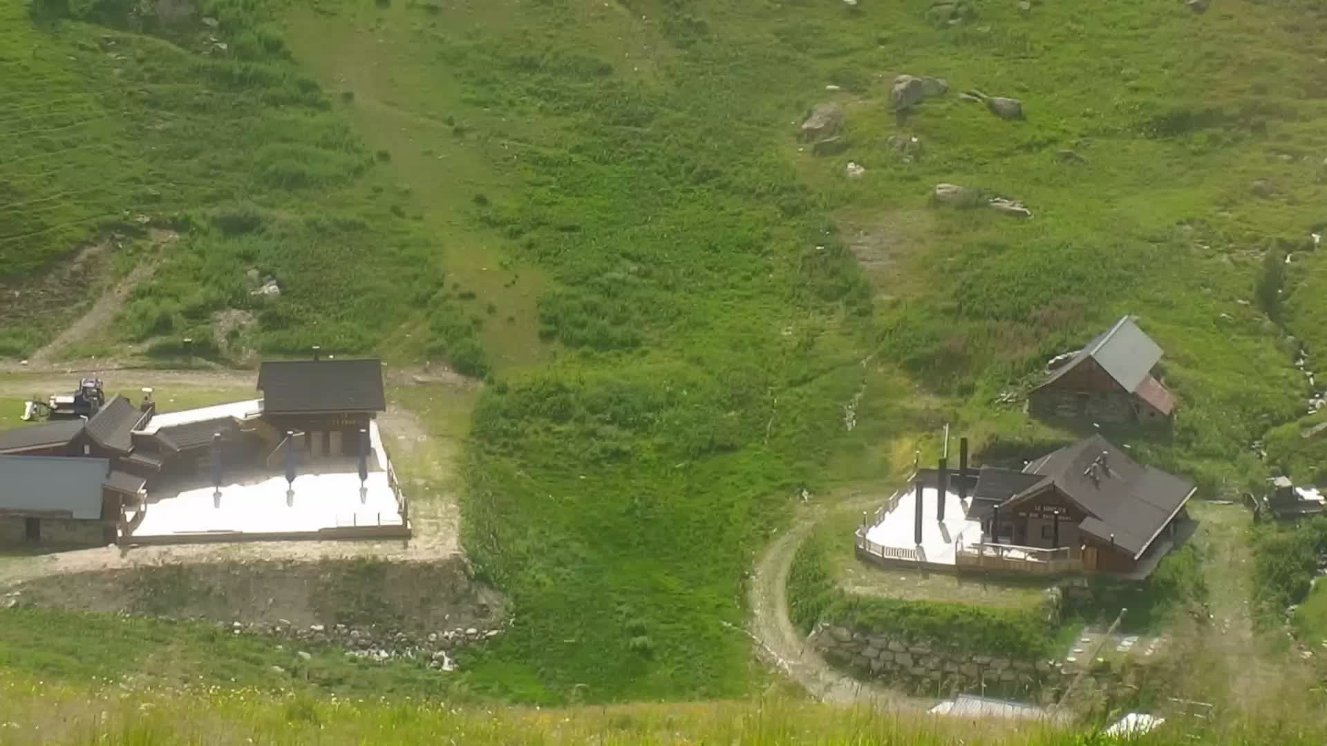 Saint-Sorlin-d'Arves: Arrivée piste bleue des lacs