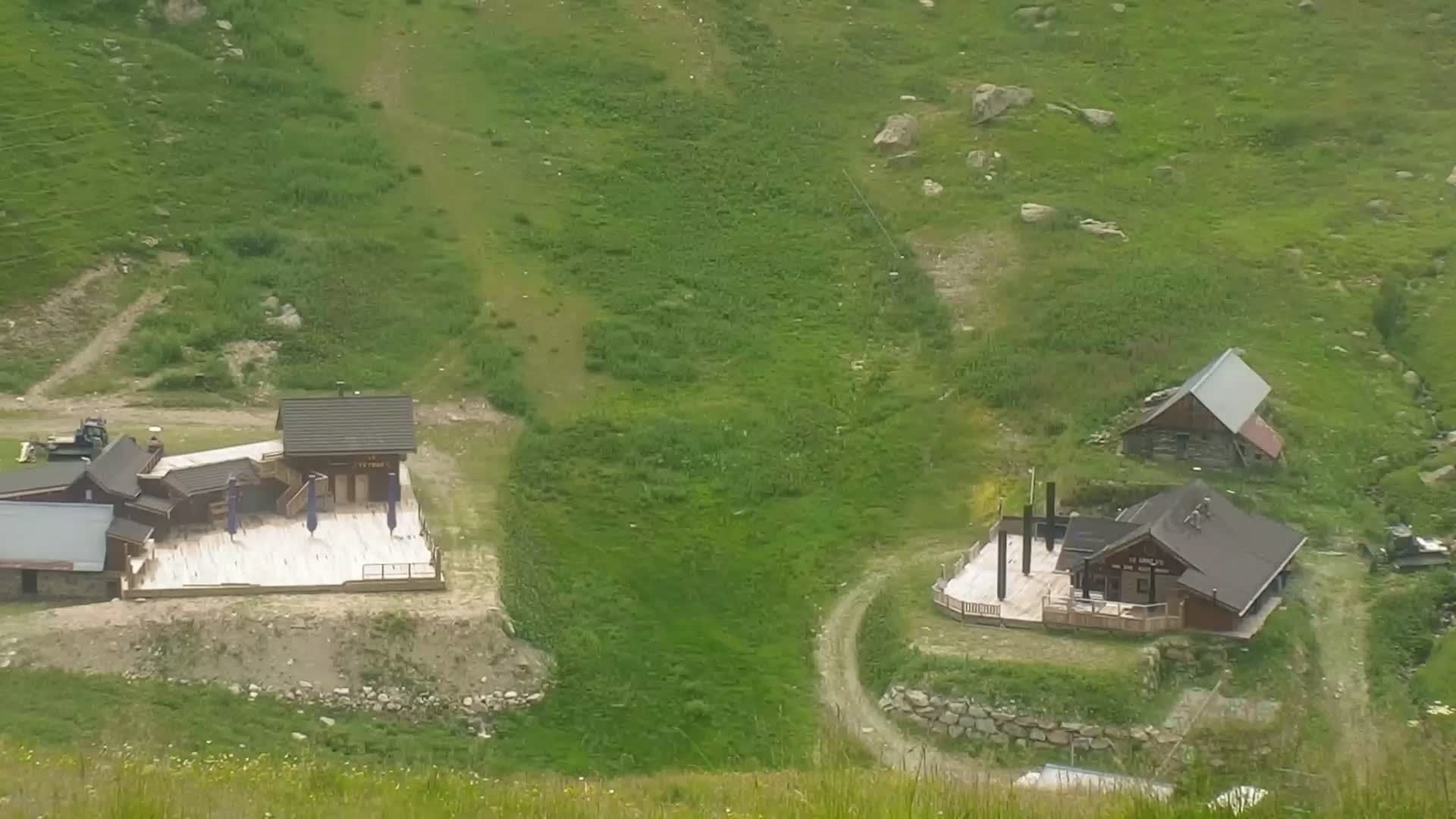 Saint-Sorlin-d'Arves: Arrivée piste bleue des lacs