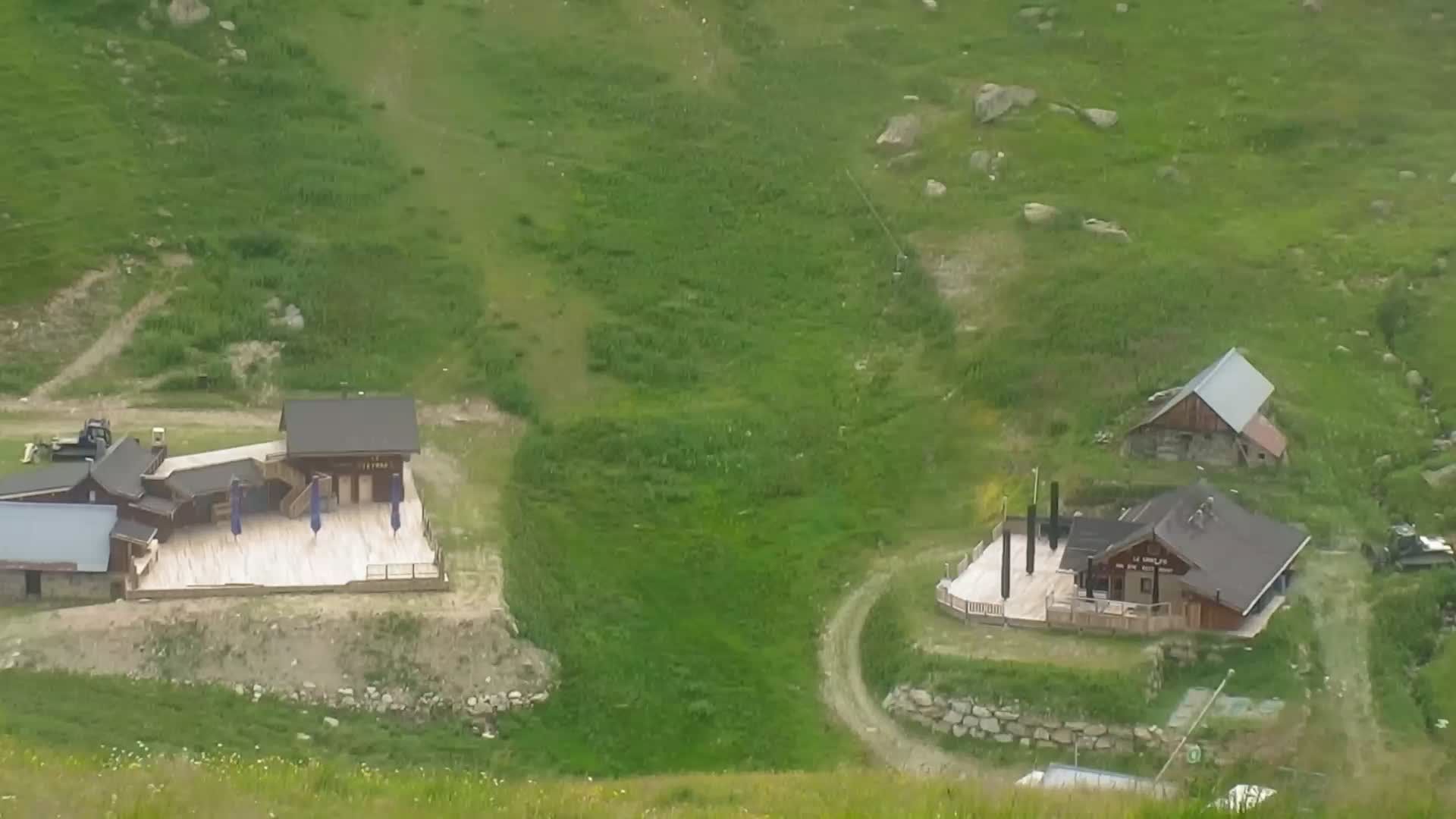 Saint-Sorlin-d'Arves: Arrivée piste bleue des lacs